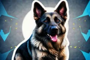 majestic beauty of a Blue German Shepherd