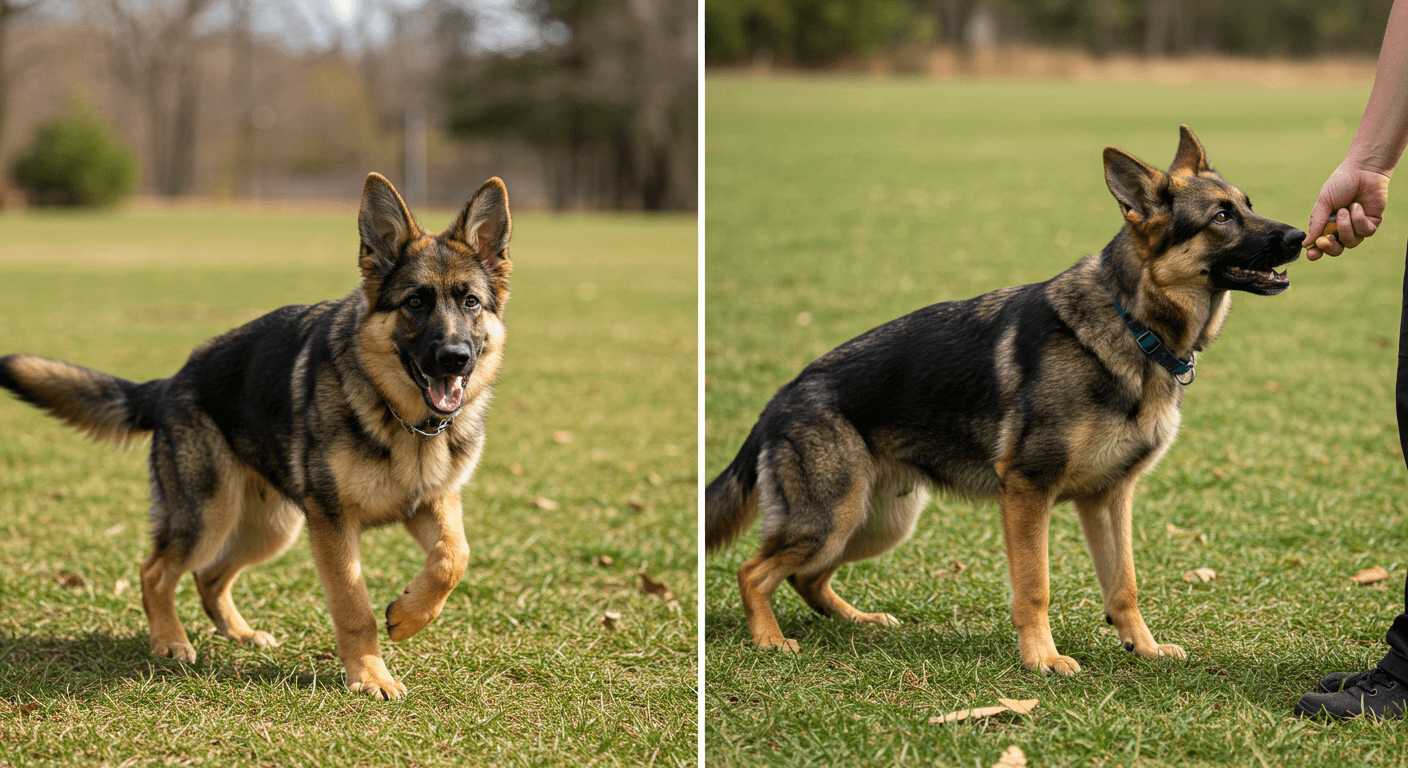 German Shepherd Attention Training in One Week