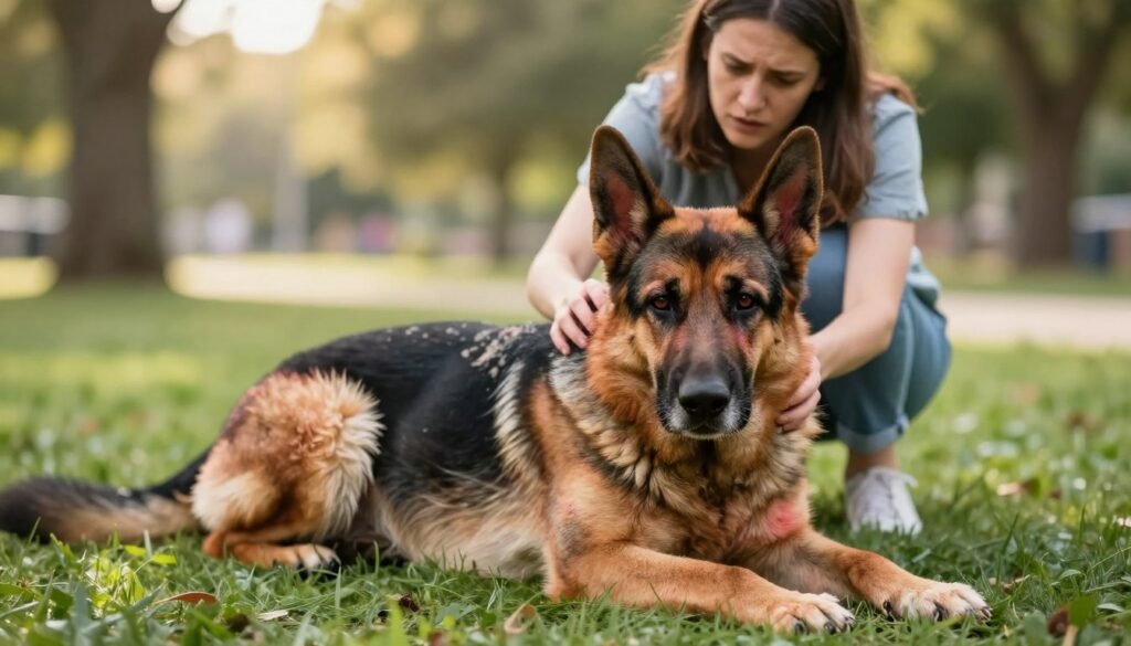 food allergies in german shepherds symptoms