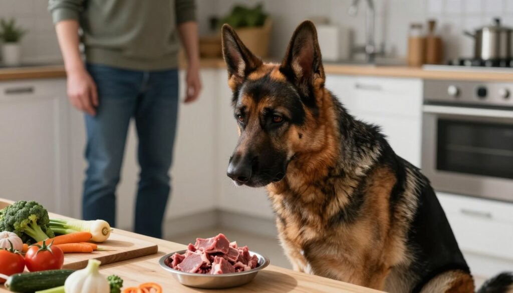 potential risks of raw diet for german shepherds