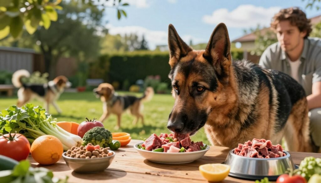 raw food diet for german shepherds pros and cons