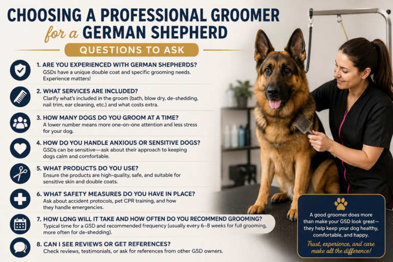 Choosing a Professional Groomer for a German Shepherd: Questions to Ask