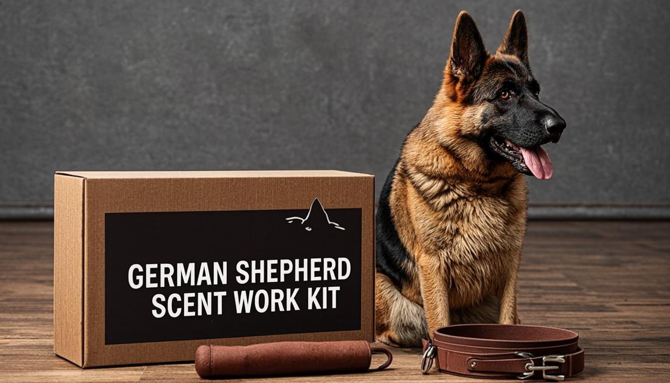 german shepherd scent work starter kit flat lay