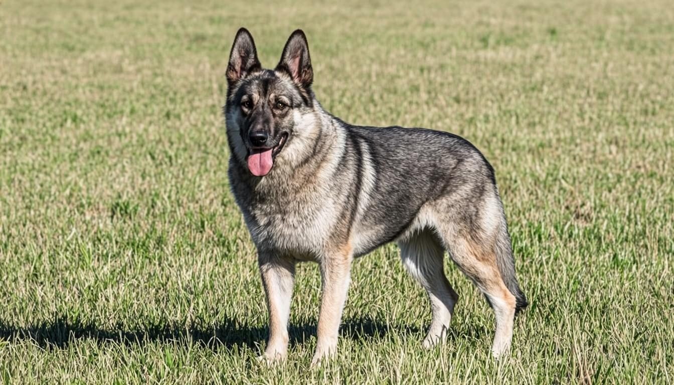 Blue German Shepherd: Everything You Need to Know 2 Blue German Shepherd with steel blue-gray coat in a field