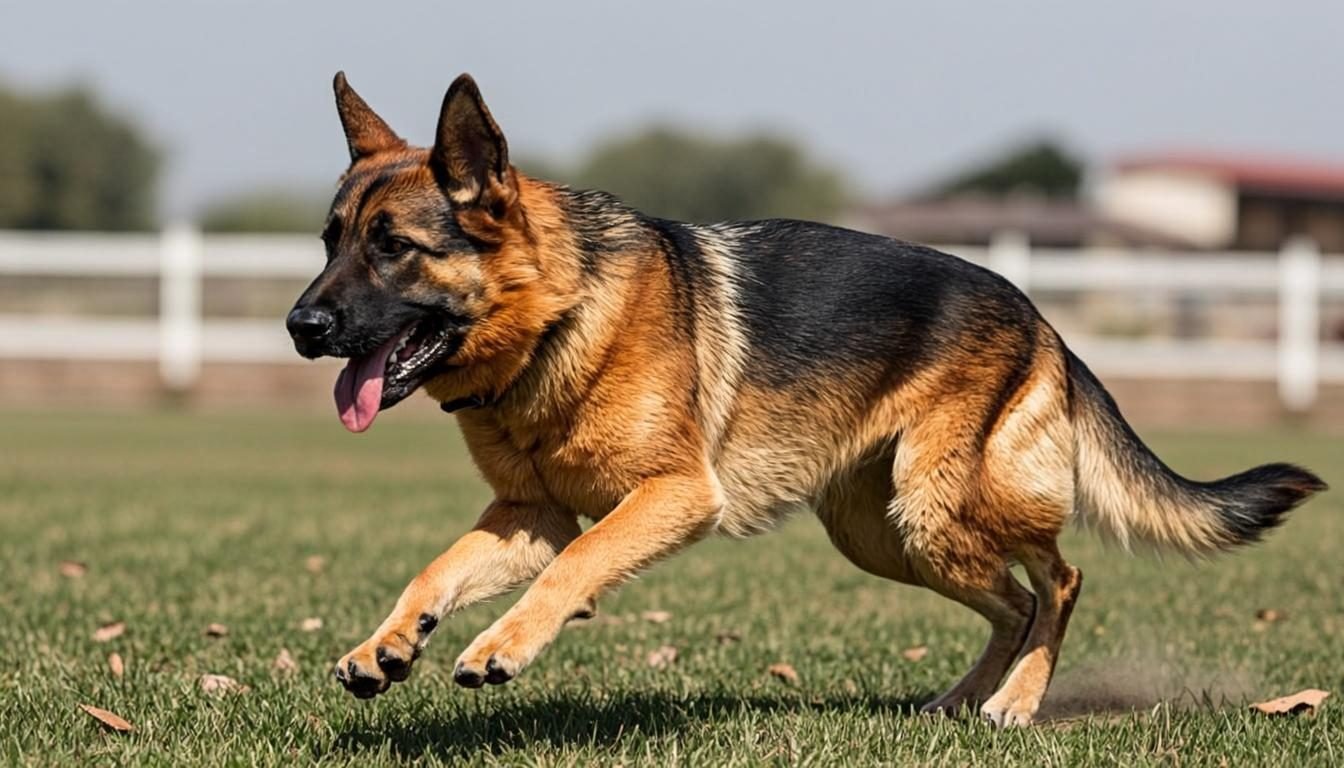 Types of German Shepherds: 5 Lines and the Best Homes for Each 2 Working line German Shepherd sprinting on a training field