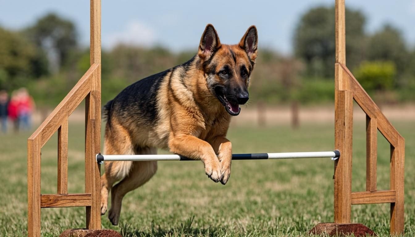 Rottweiler vs German Shepherd: Which Breed Is the Best Protector? (2026) 3 rottweiler vs german shepherd - German Shepherd running an agility course